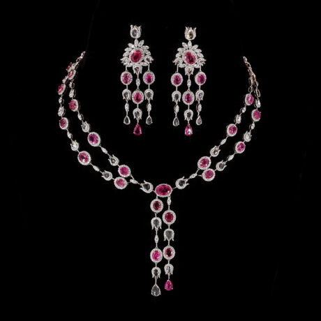 Spinel Ruby & White Sapphire Suite