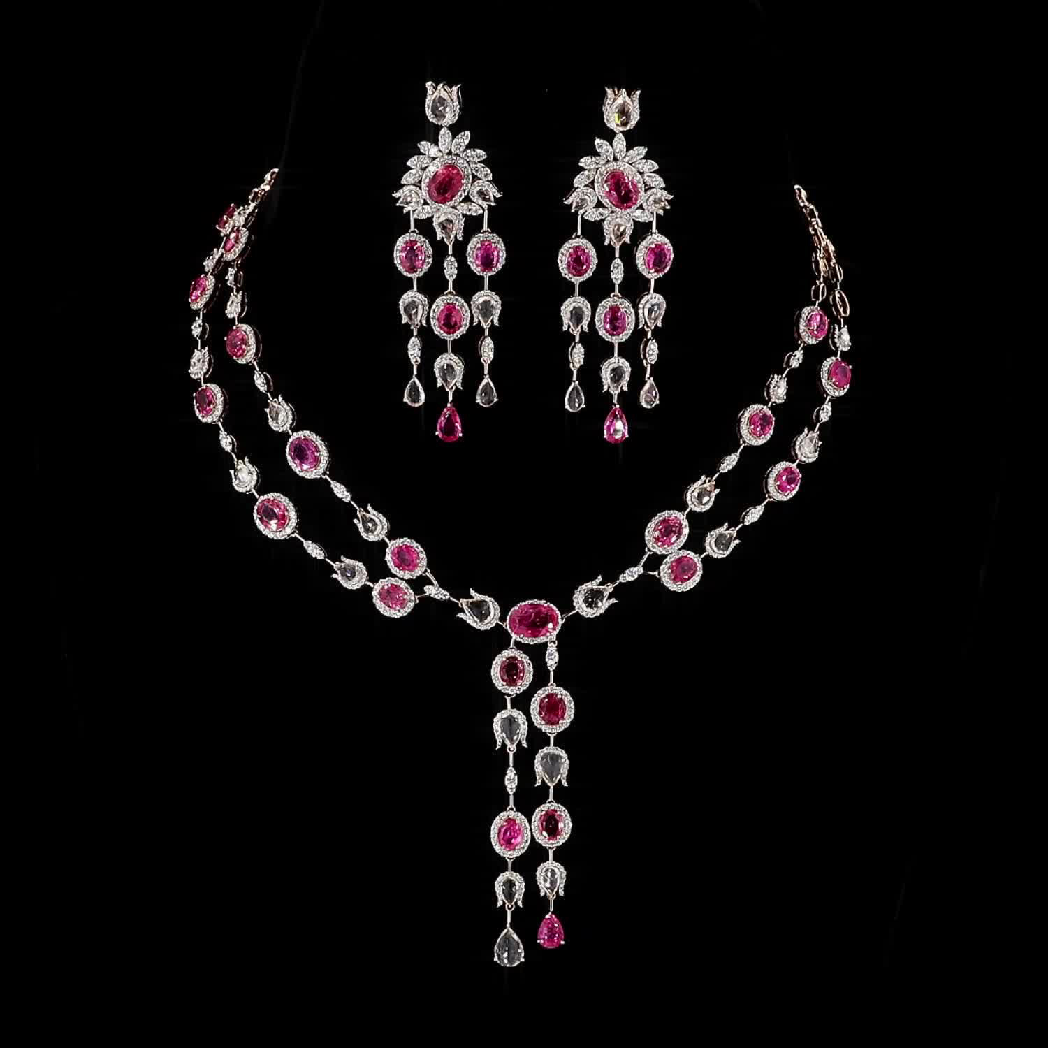 Spinel Ruby & White Sapphire Suite
