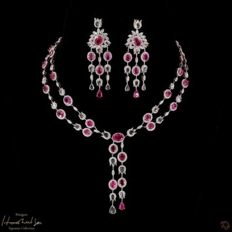 Spinel Ruby & White Sapphire Suite