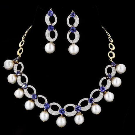 Tanzanite & South Sea Pearl Suite