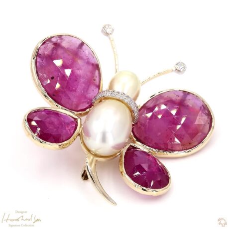 The Ruby Butterfly Brooch