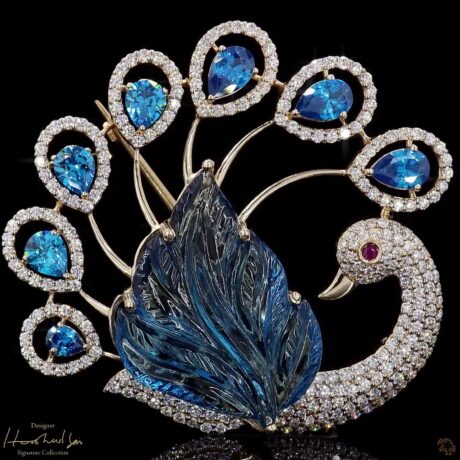 Blue Topaz Peacock