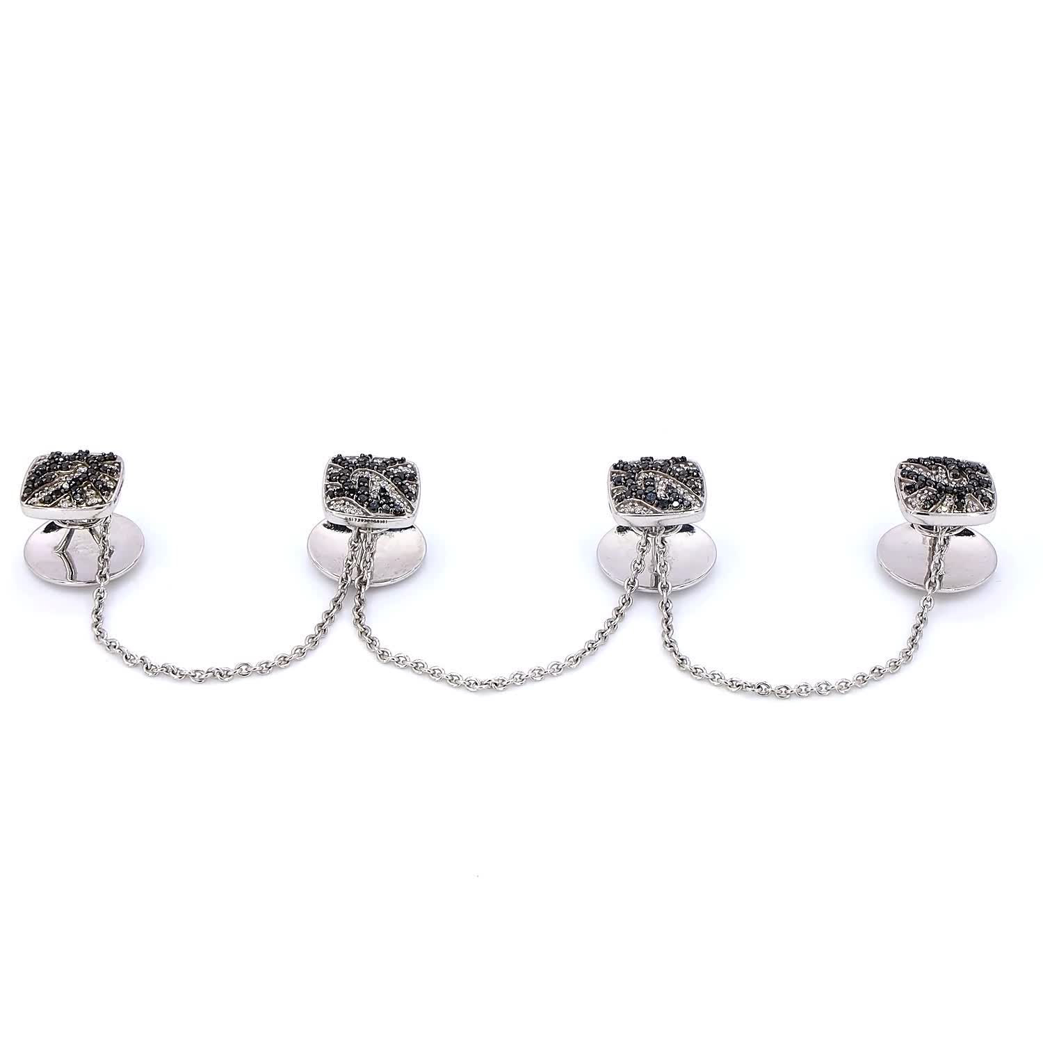 Monochrome Diamond Buttons