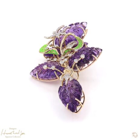 The Carved Amethyst Brooch