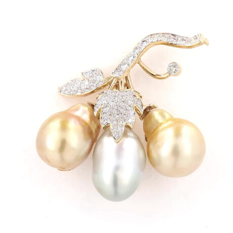 Midnight Tahiti Pearl Brooch