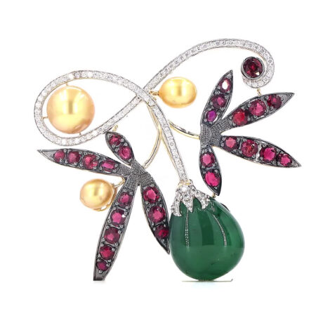 Emerald Brooch