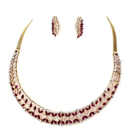 The Ruby Symphony Necklace Set