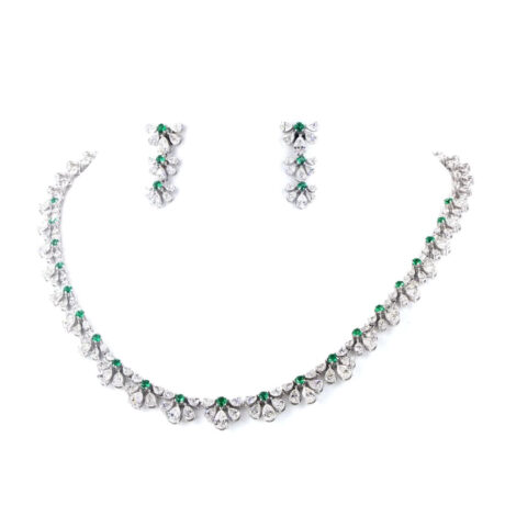 Diamond Necklace and Earrings