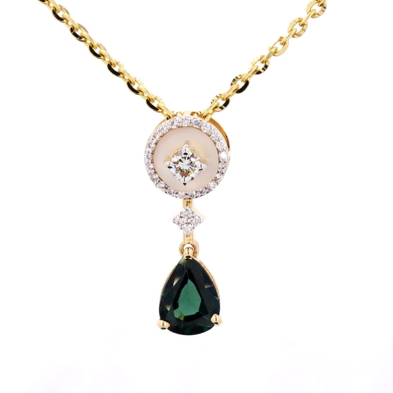 Blue Sapphire and Mother of Pearl Set - Image 2