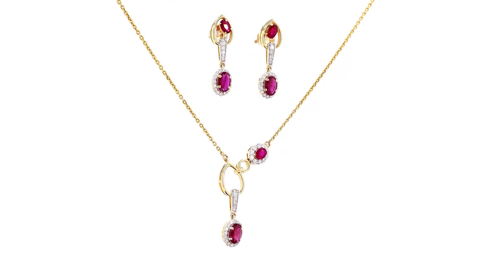Ruby Pendant Set - Image 3