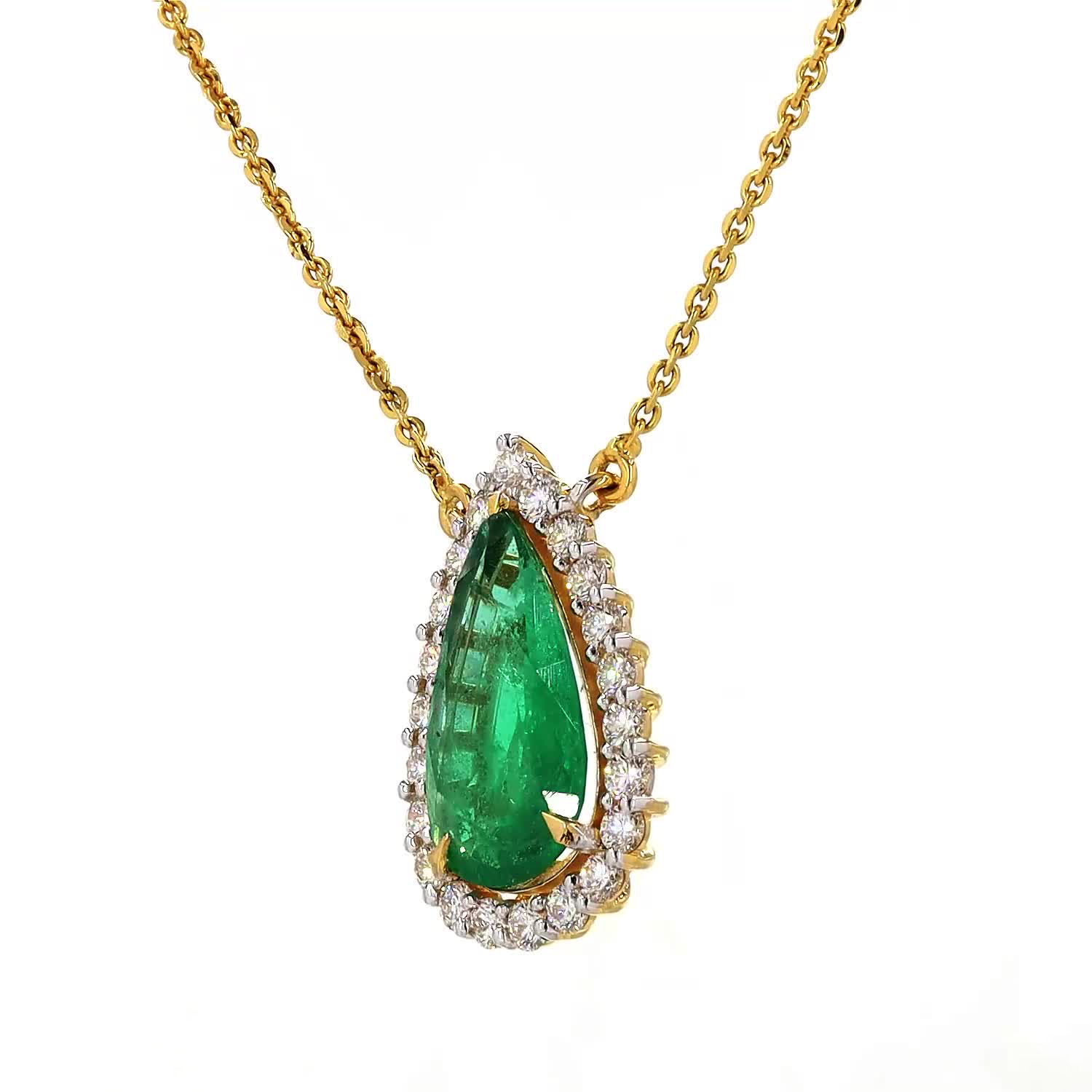 Emerald and Diamond Pendant - Image 4