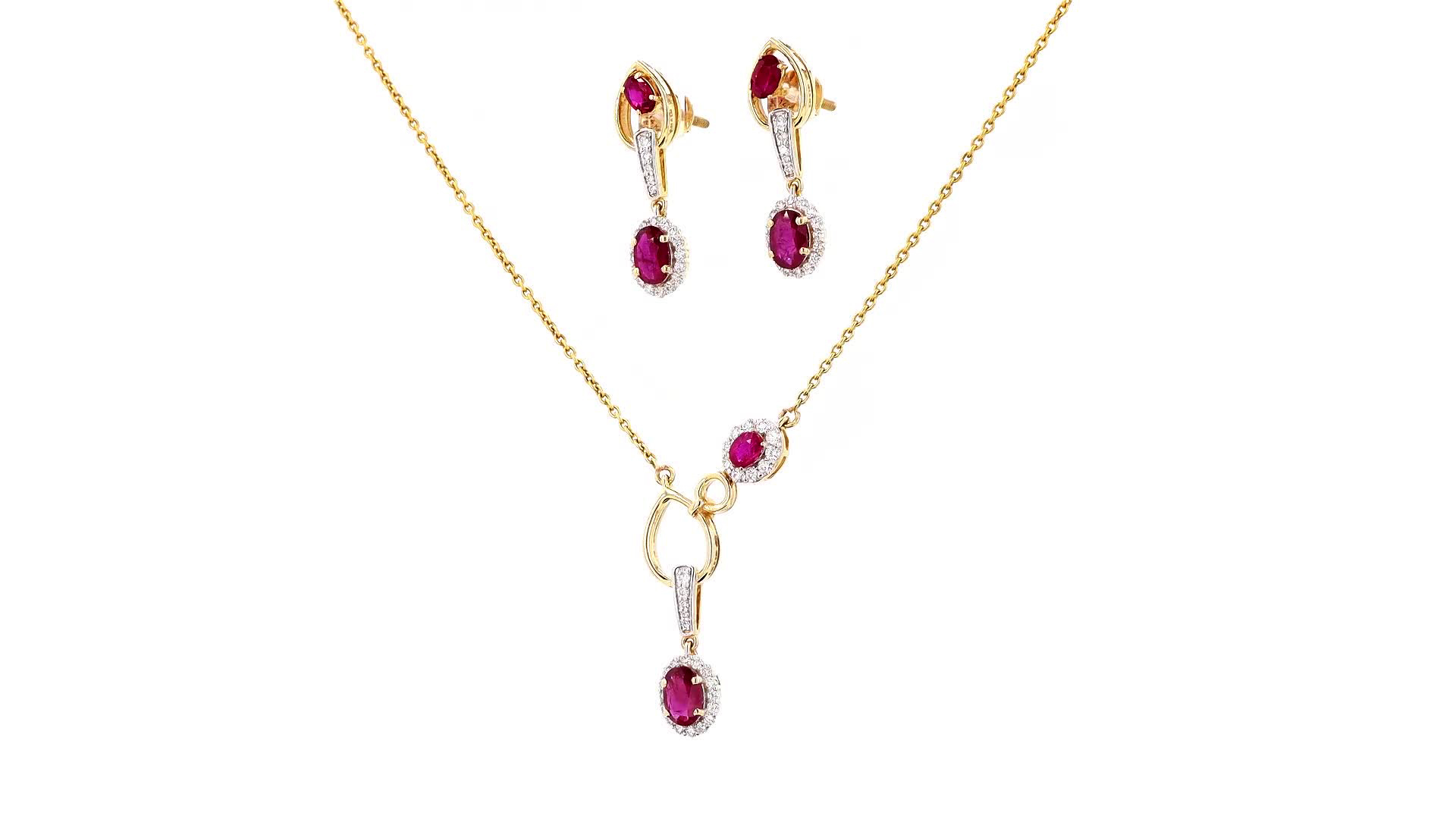 Ruby Pendant Set - Image 4
