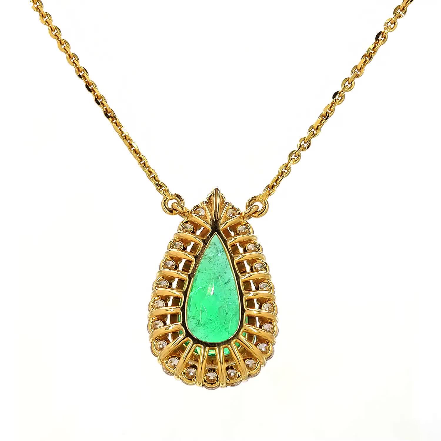 Emerald and Diamond Pendant - Image 5